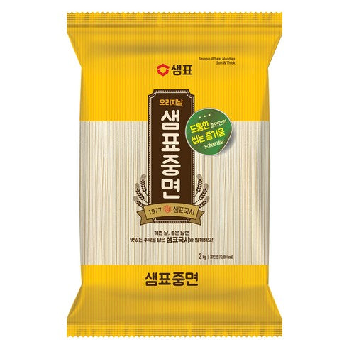 SEMPIO Wheat Noodle 900g – Soft & Thick Korean Noodles