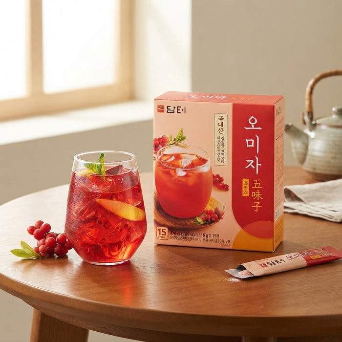 DAMTUH Omija Plus Korean Schisandra Berry Tea Mix 270g (18g × 15 Sticks)