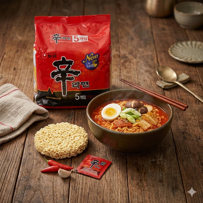 Shin Ramyun Multipack Hot Price - Nongshim Shin Ramyun Multipack 120g × 5EA — Asianfoodnz