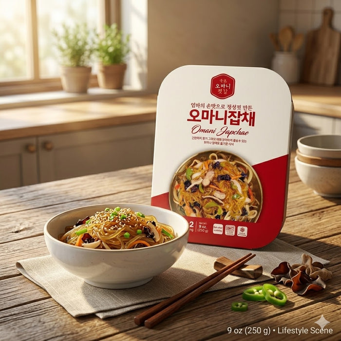 Omanee Frozen Japchae Korean Glass Noodle Stir-Fry 250g