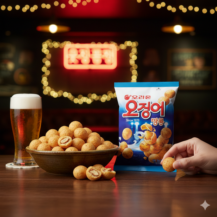 ORION Cuttlefish Peanut Ball Savory Korean Snack 98g