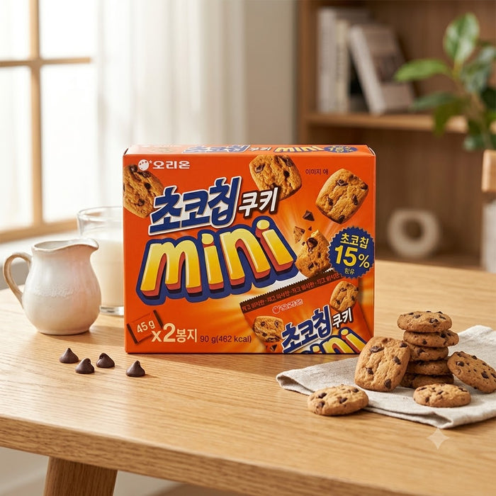 오리온 초코칩쿠키 미니 90g (45g × 2봉)