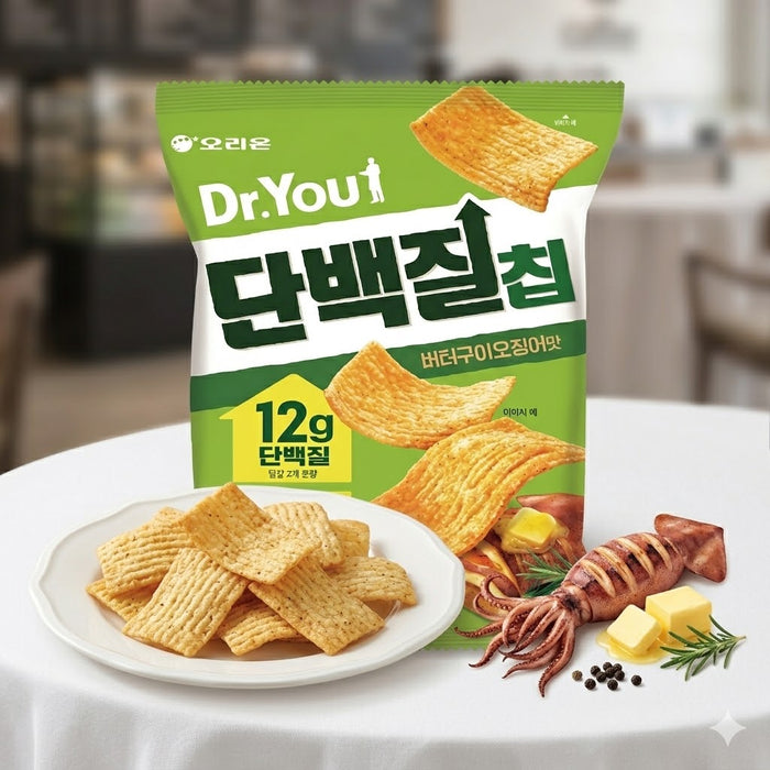 오리온 닥터유 단백질칩 버터구이 오징어맛 60g