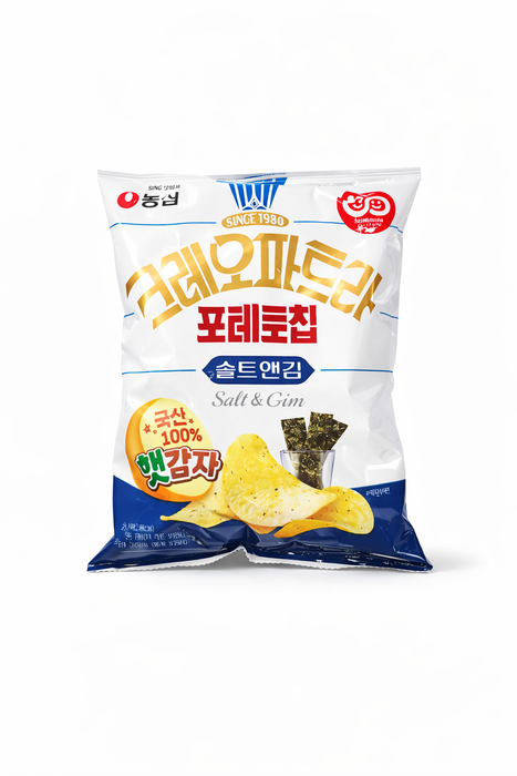 농심 포테토칩 크레오파트라(솔트엔김) 50g