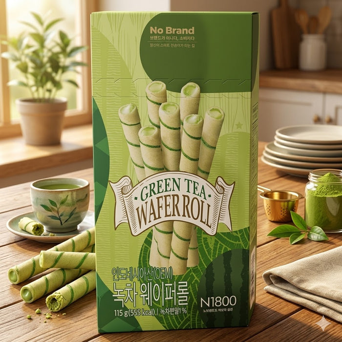No Brand 绿茶威化卷 115g