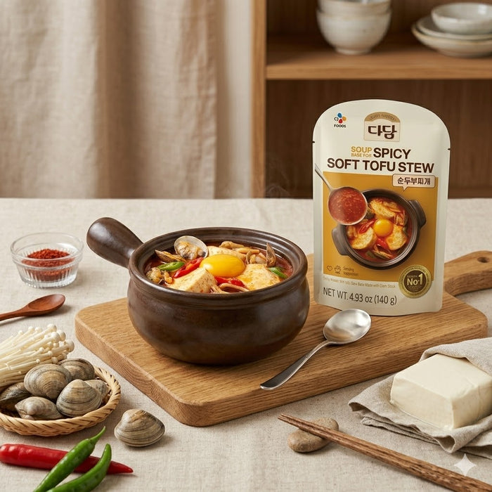 CJ Sundubu Jjigae Seasoning Mix with Clam Broth 140g
