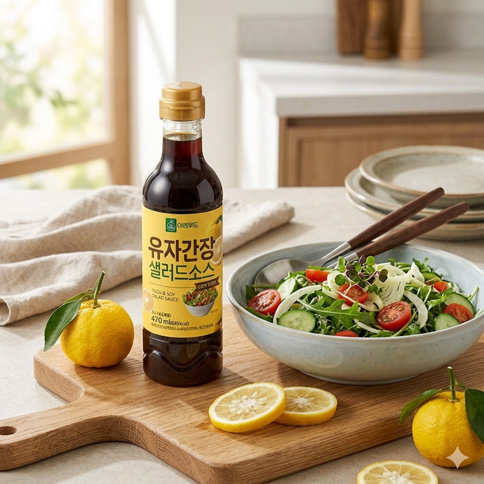 EN Yuzu Soy Salad Dressing Japanese Citrus Soy Sauce Dressing 470ml