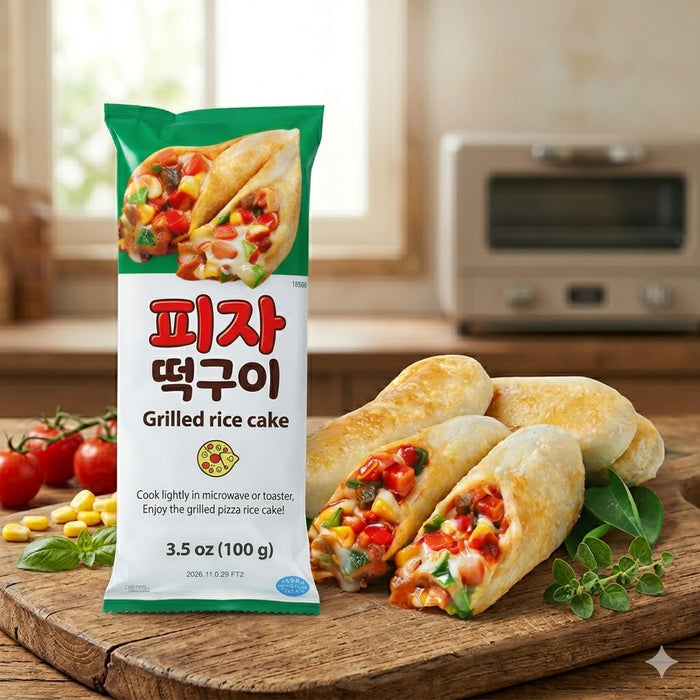 RODEM Pizza Grilled Rice Cake Korean Frozen Snack 100g