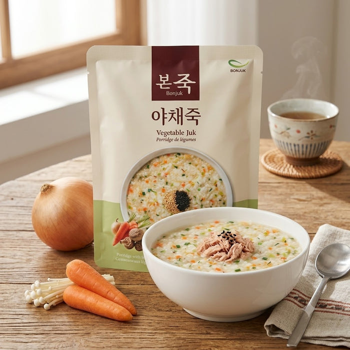 BONJUK Vegetable Korean Rice Porridge 500g – Ready-to-Heat Yachae Juk