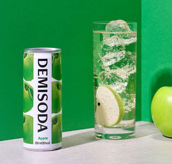 DONG-A Demi Soda Green Apple Sparkling Fruit Soda 250ml
