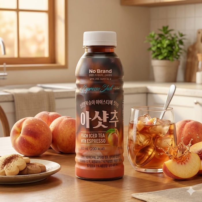 NoBrand Peach Iced Tea with Espresso Coffee Drink 360ml