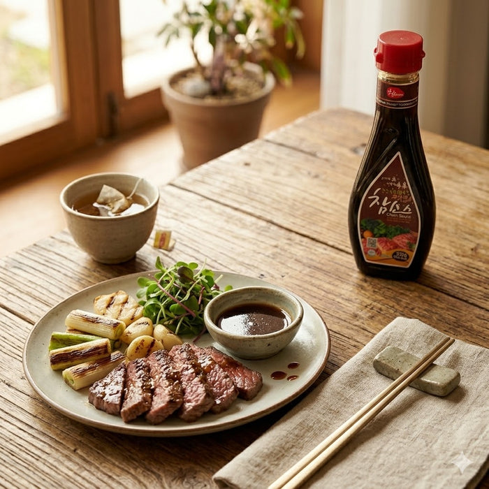 WOORI Cham Sauce Korean BBQ Dipping Sauce Marinade 300g — Asianfoodnz WOORI Cham Sauce Korean BBQ Dipping Sauce Marinade 300g — Asianfoodnz