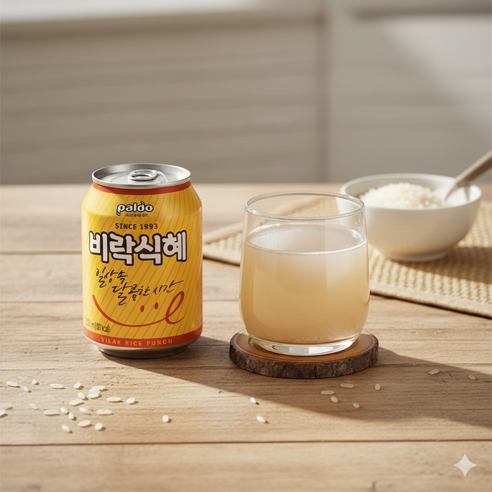 Sweet Rice Punch PALDO Birak Sikhye Korean Sweet Rice Punch 1500ml Bottle / 238ml Can ...