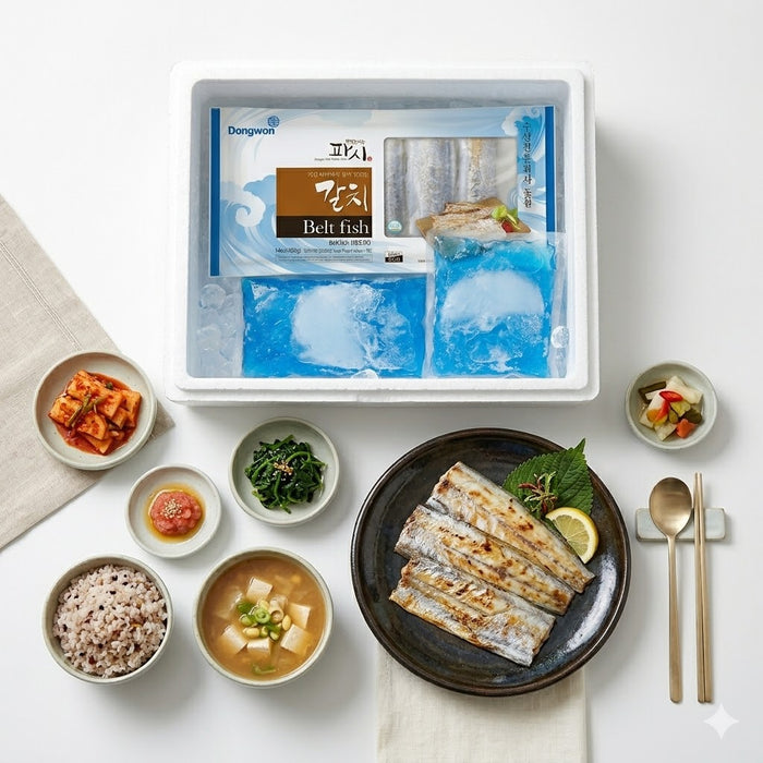 DONGWON Pasi Frozen Belt Fish Korean Cut Fish 400g