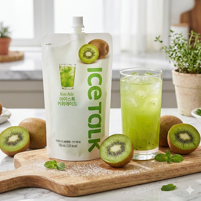 ICE TALK Kiwi Ade Drink 230ml – Korean Kiwi Juice Beverage
