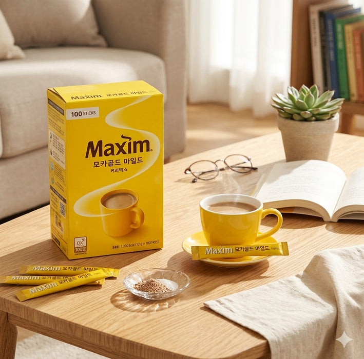MAXIM Mocha Gold Coffee Mix 12g × 100 Sticks