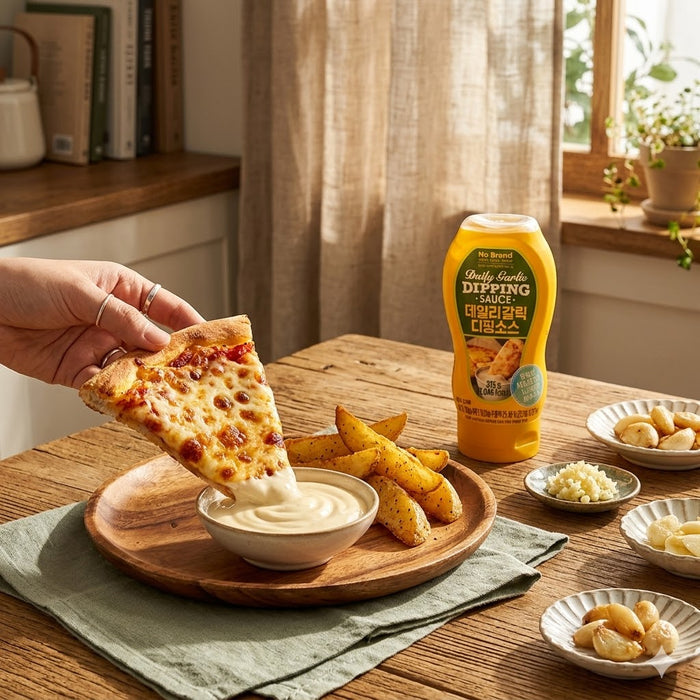 NoBrand Garlic Dipping Sauce Creamy Garlic Dip for Pizza Chicken Fries 315g
