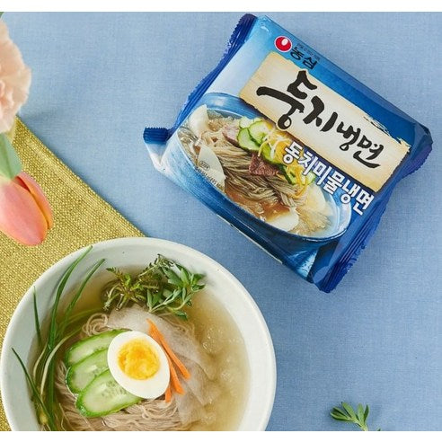 农心同地冷面多包装 – 水冷面（汤）和拌冷面（辣酱）161g × 4包