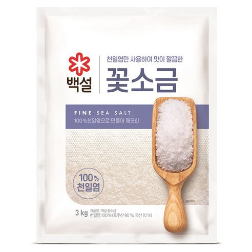 CJ 파인솔트 1kg / 3kg | 100% 천연 정제 바다소금