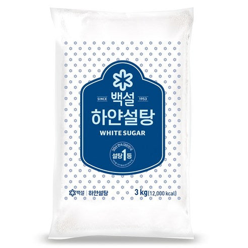 CJ 백설탕 - 프리미엄 국산 과립 설탕 (1kg / 3kg)