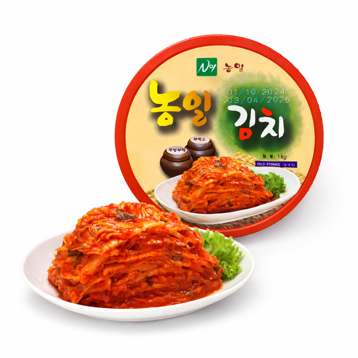 农一 传统风味 切片韩式泡菜 1kg