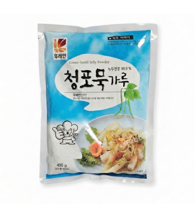 TUREBAN Green Lentil Jelly Powder 400g – Korean Cheongpomuk Mung Bean Starch Mix