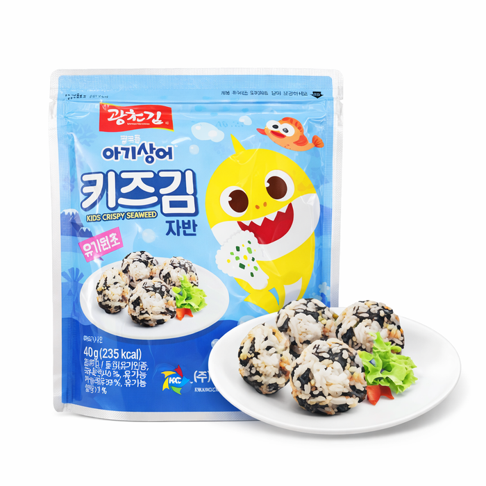 Kwangcheon Seaweed Pinkfong Baby Shark 儿童调味海苔片 40g
