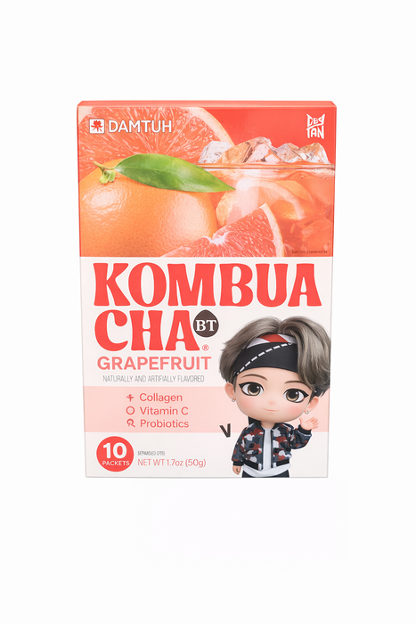 DAMTUH 葡萄柚康普茶 BTS 版 10条 + 钥匙扣