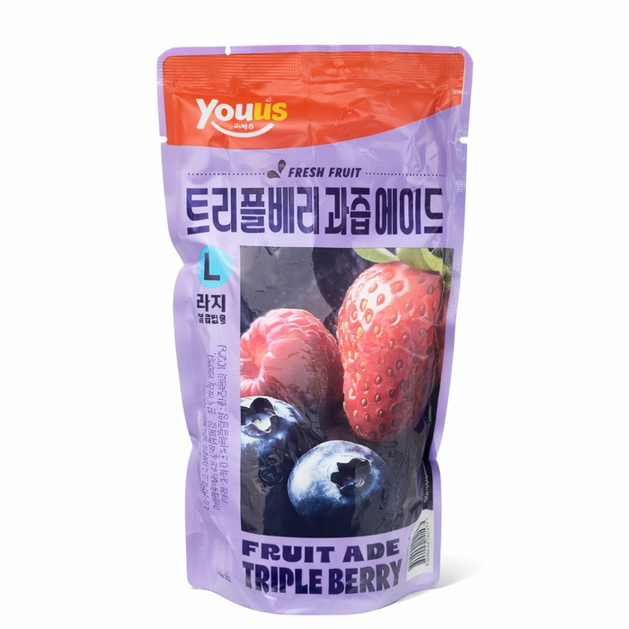 YouUS 三重莓果汁袋装饮料 340ml