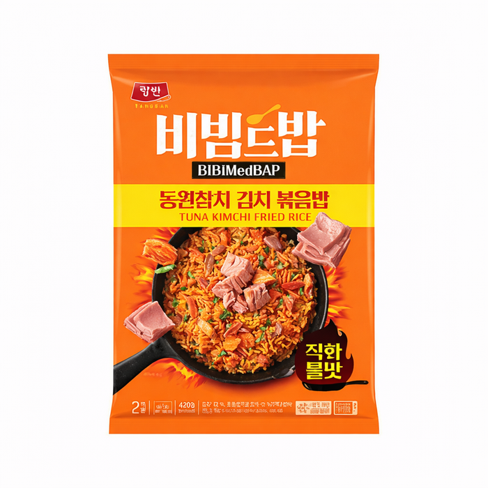 DONGWON YANGBAN Bibim Deopbap Tuna Kimchi Fried Rice Korean Frozen Meal 420g
