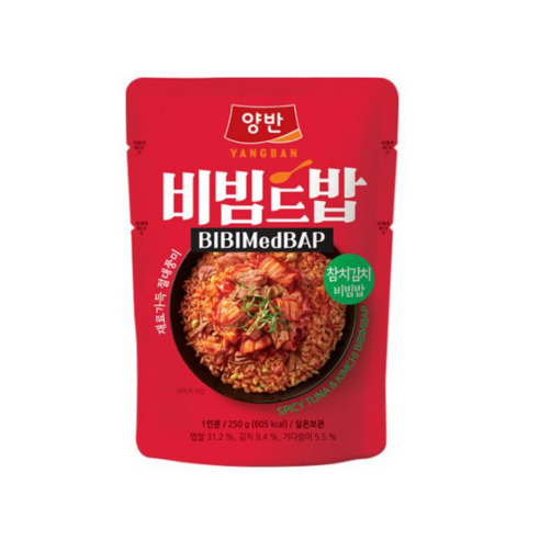DONGWON BIBIMedBAP Pre-cooked Bibimbap (Jjajang / Tuna Kimchi) 250g