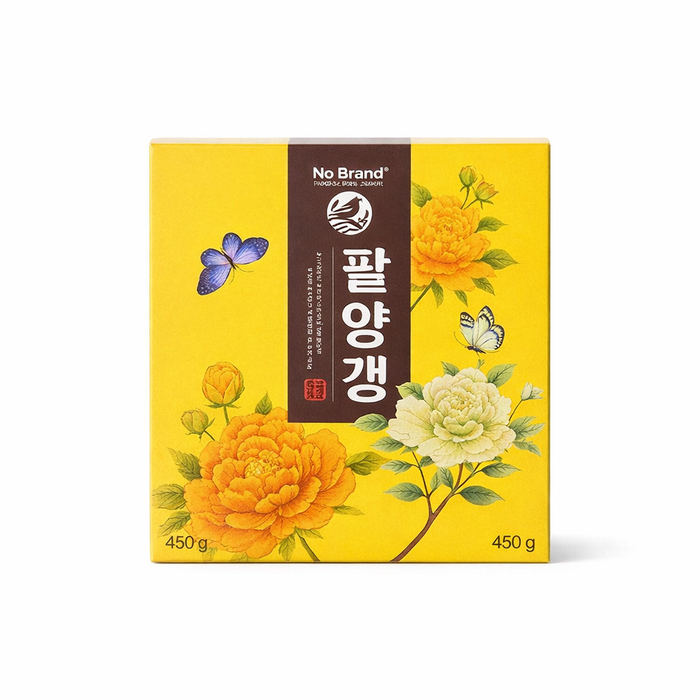 NoBrand Red Bean Jelly (Pat Yanggaeng) Traditional Korean Dessert 45g × 10 (450g)