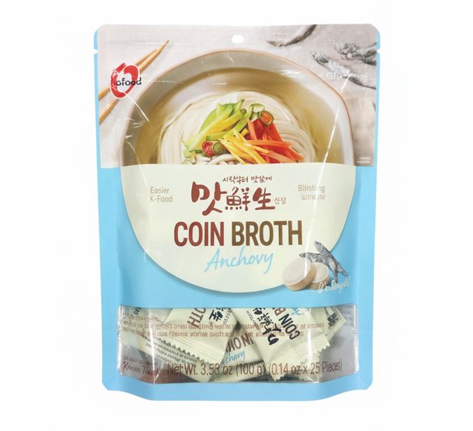 CHUNG JUNG ONE Anchovy Soup Stock Coin Korean Broth Base 100g