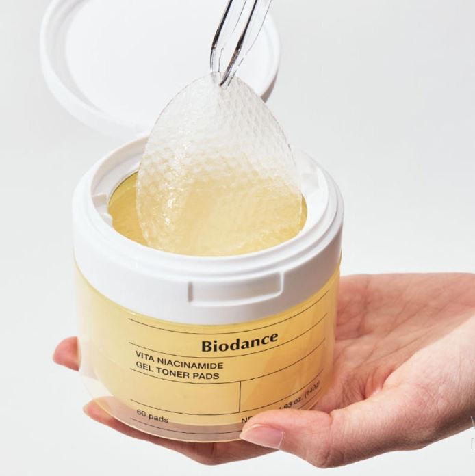 BIODANCE Vita Niacinamide Gel Toner Pad, 60pcs - Brightening & Pore Refining, Instant Glow Boost