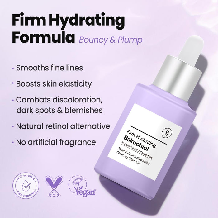GLAM UP Bakuchiol Serum & Hyaluronic Acid 30ml