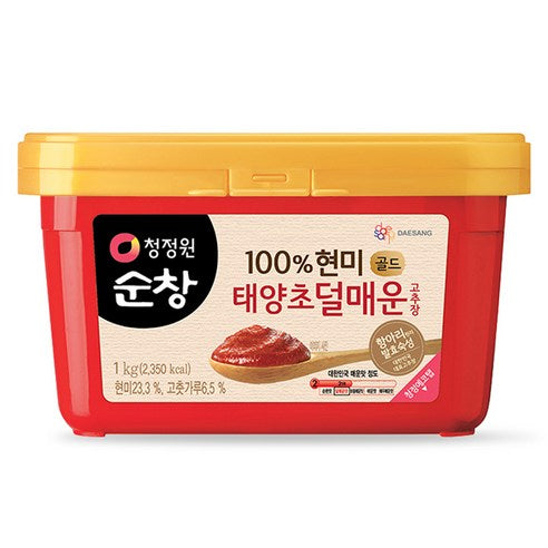 CHUNG JUNG ONE Sunchang Hot Pepper Paste Mild with Brown Rice 500g / 1kg