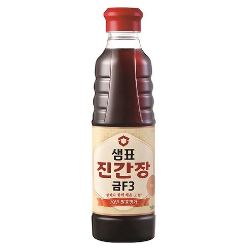 SEMPIO JIN Gold F3 Soy Sauce 500ml (Rich & Savory Korean Soy Sauce)
