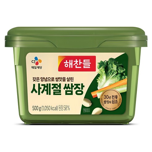 CJ 해찬 쌈장 양념된장 (사계절) 170g / 500g / 1kg / 3kg