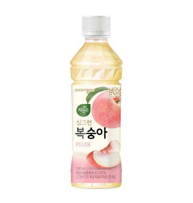 유어스 싱그런 복숭아 340ml