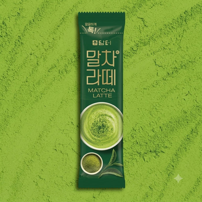 DAMTUH Premium Boseong Matcha Latte 140g (20g × 7 Sticks) – Korean Matcha Green Tea Latte Mix