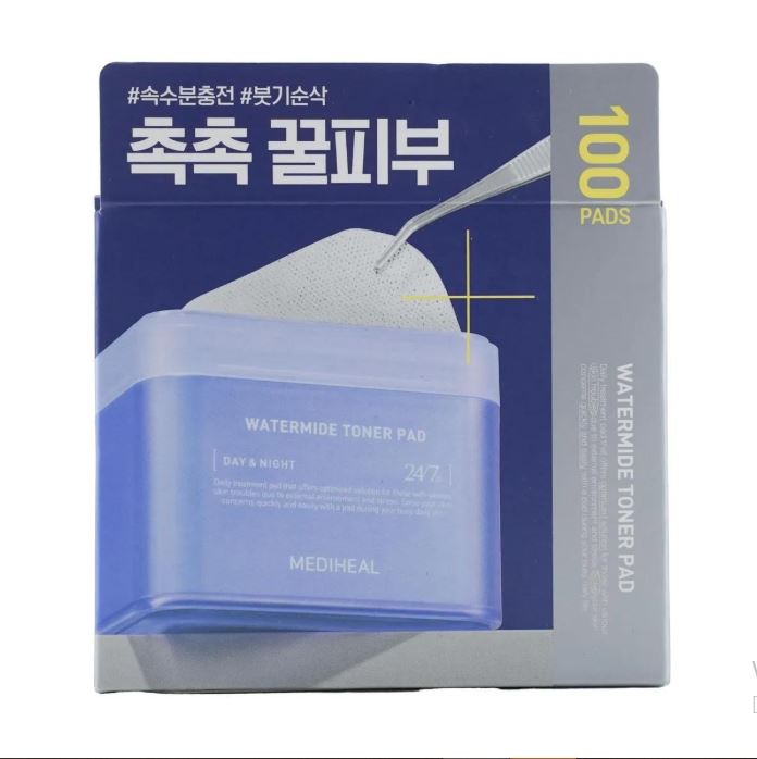 메디힐 워터마이드 토너 패드 100매 - 집중 수분 공급 & 진정 케어