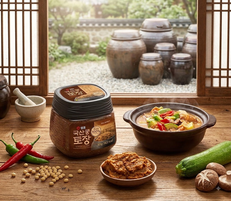 SEMPIO Korean Soybean Tojang 900g – Traditional Fermented Soybean Paste Made with 100% Korean Soybeans