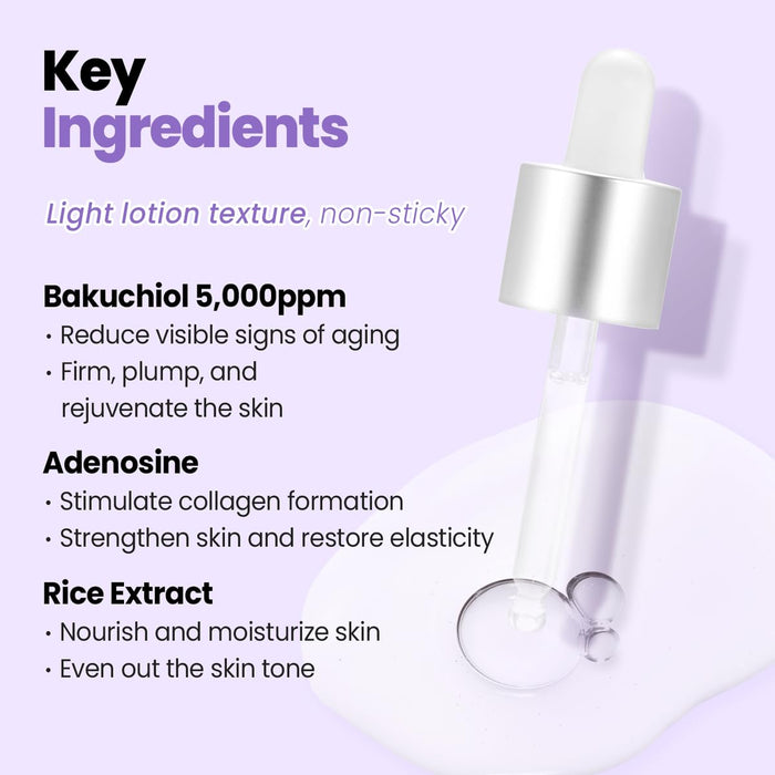 GLAM UP Bakuchiol Serum & Hyaluronic Acid 30ml