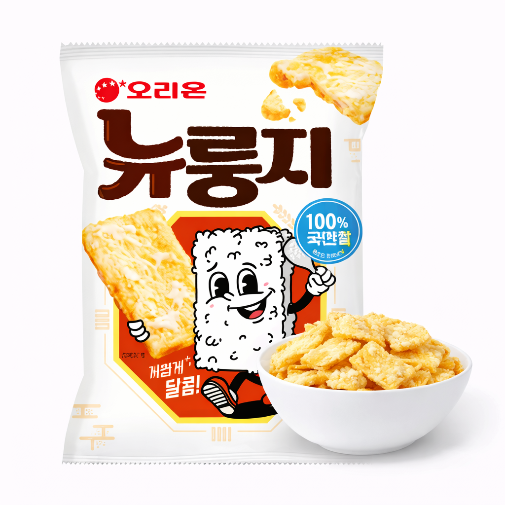ORION Newrungji Korean Scorched Rice Snack Crispy Rice Cracker 75g ...