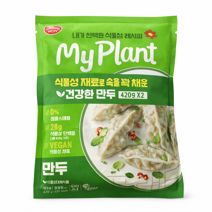 동원 마이플랜트 만두 420g*2EA