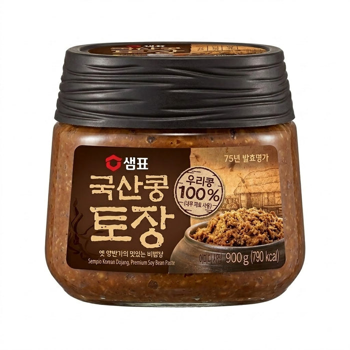 SEMPIO Korean Soybean Tojang 900g – Traditional Fermented Soybean Paste Made with 100% Korean Soybeans