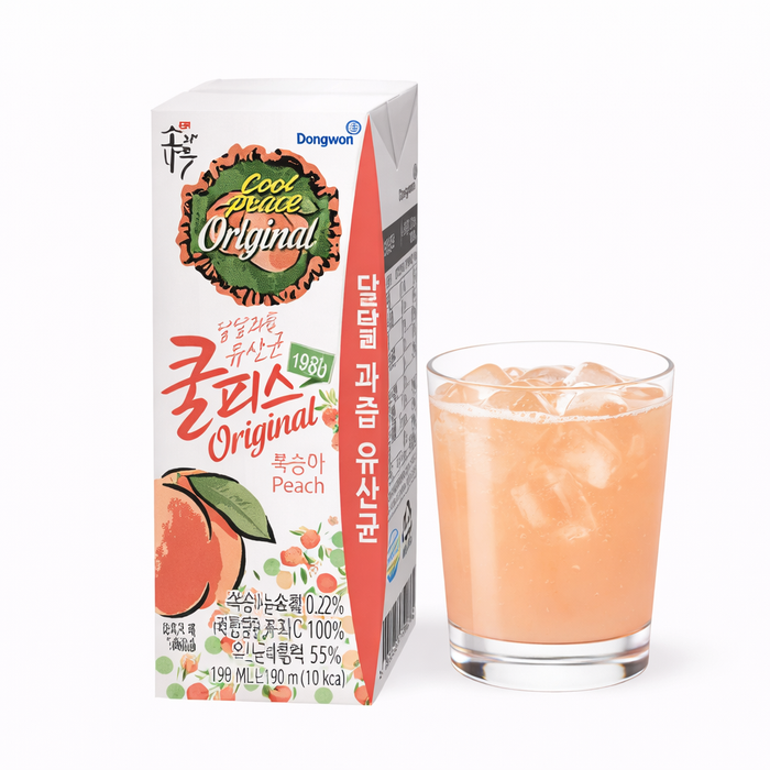 동원 쿨피스 복숭아 190ml