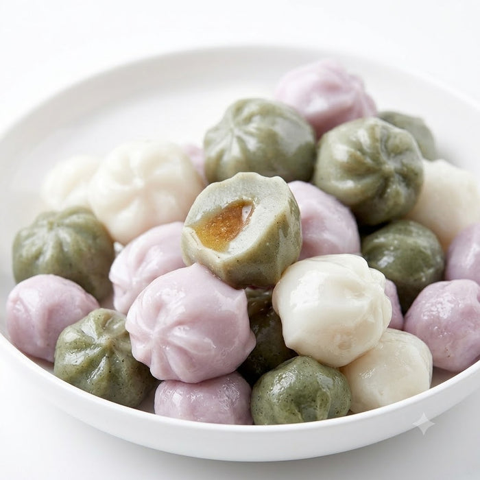 MAEUMIGA Assorted Honey Rice Cakes with Sweet Sesame Filling Frozen Korean Traditional Rice Cake 350g