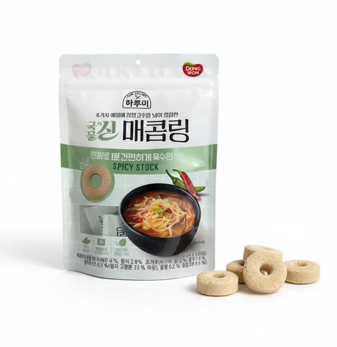 DONGWON Soup Stock Anchovy 4g / Spicy Soup Stock 4g (Coin Shape) *20