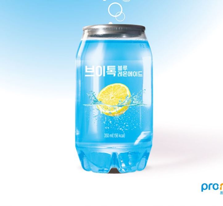 롯데 VTalk 스파클링 음료 - 블루레몬 / 제로레몬 / 핑크피치에이드 350ml